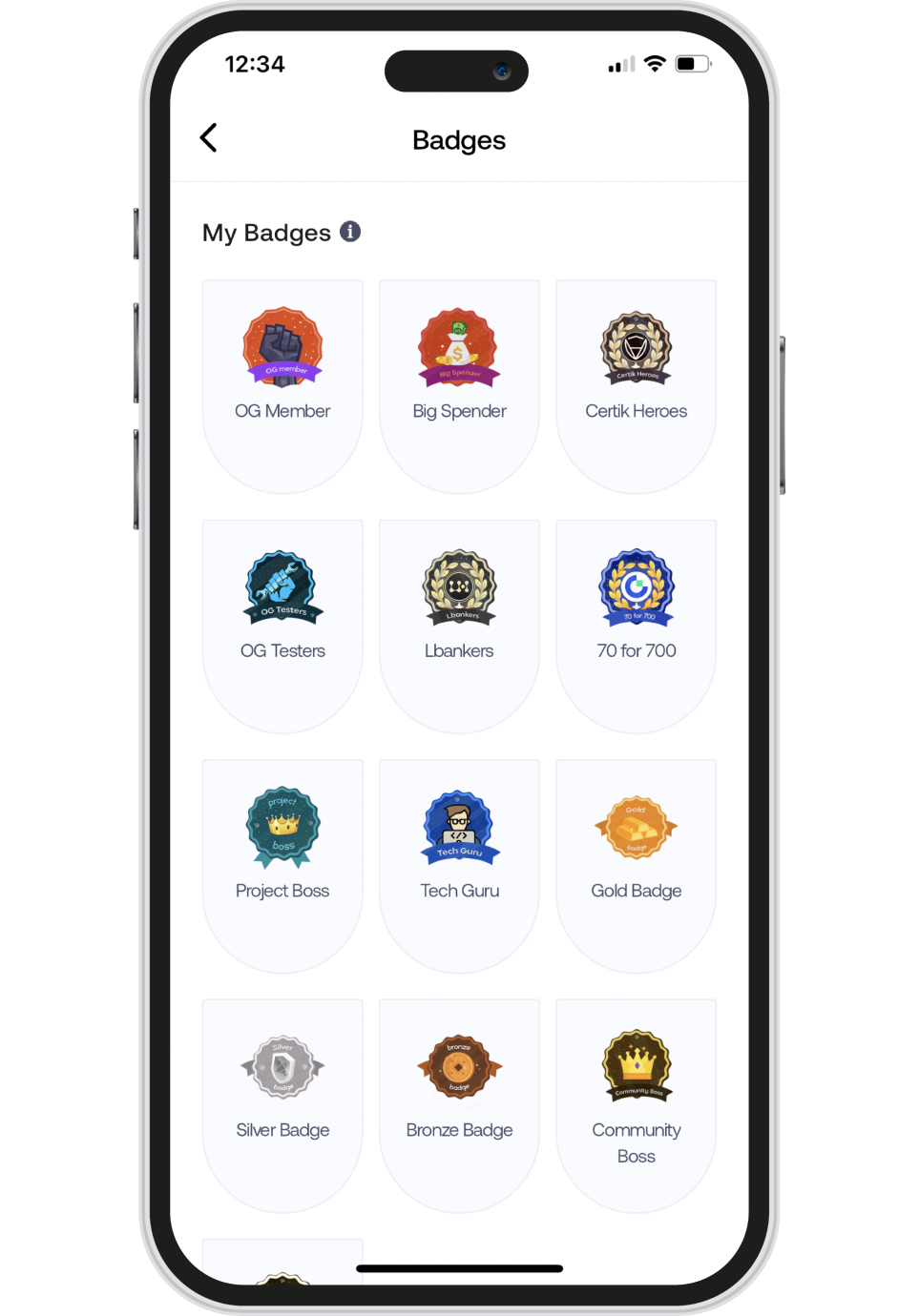 Earn reward points and badges